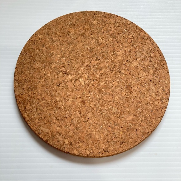 Cork Trivet Boho Bohemian Chic Hand Painted Round 7.5 inch Diameter - Picture 4 of 4